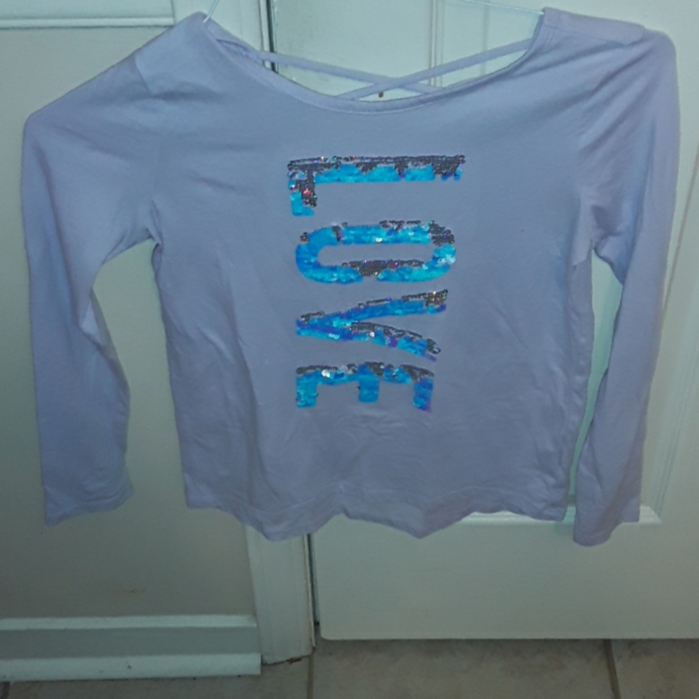 Children's place large purple sequin top